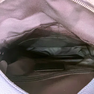 Pre-owned Coach Navy Leather Backpack ()