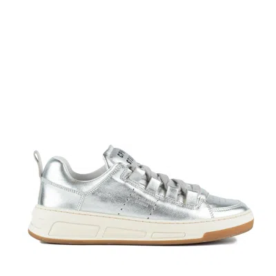 Copenhagen Silver Leather Sneakers In Silver