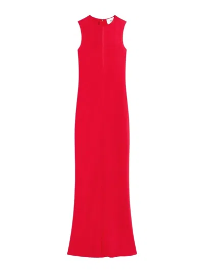 Ami Alexandre Mattiussi Ami Paris Sleeveless Maxi Dress In Coquelicot