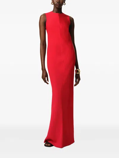 Ami Alexandre Mattiussi Ami Paris Sleeveless Maxi Dress In Coquelicot