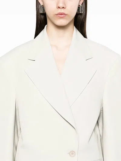 P.a.r.o.s.h Raisa Single-breasted Blazer In White