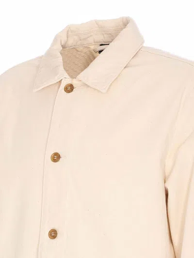 Apc A.p.c. Kerlouan' Beige Jacket With Classic Collar In Neutral