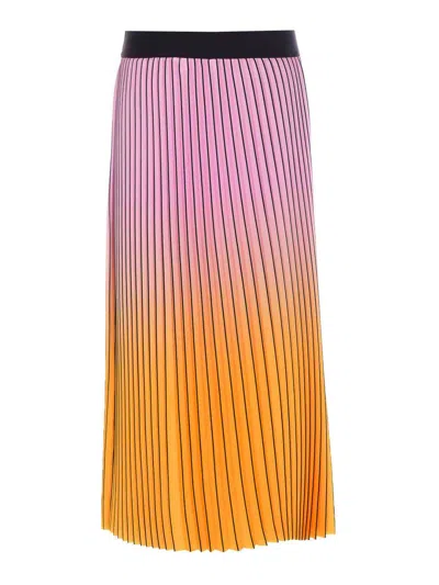 Essentiel Antwerp Multicolor Haries Pleated Skirt In Multicolour