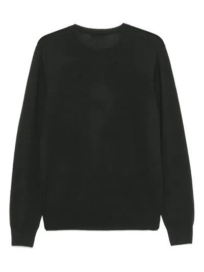 Fay Pullover Sweater In Soft Virgin Wool In Green