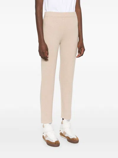 Max Mara Larixknit Pants In Beige