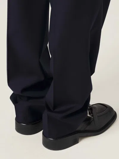 Miu Miu Batavia Pants In Blue