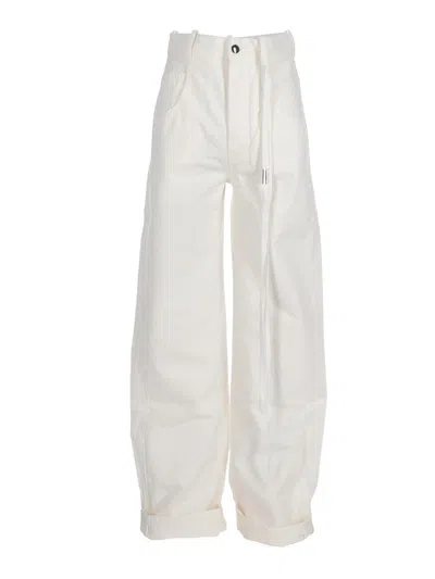 Ann Demeulemeester White Claire 5-pockets Comfort Trousers
