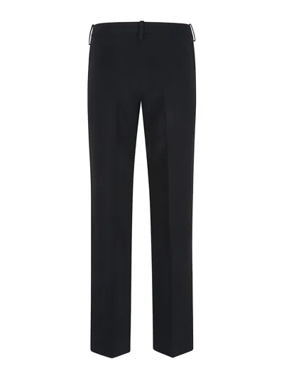 Ermanno Scervino Tailored Trousers With Pockets And Belt Loops In Black