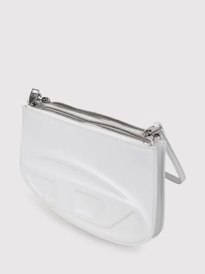 Diesel White 1dr Twin Shoulder Bag In White