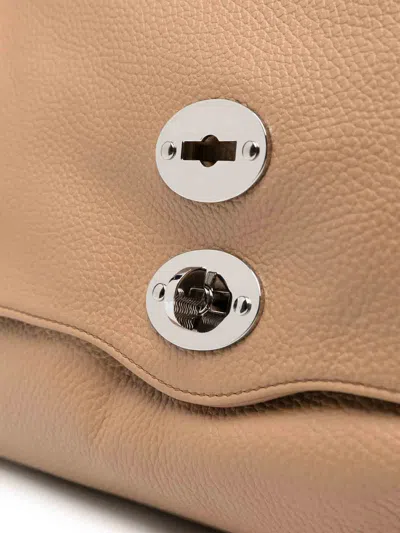 Zanellato Postina Daily Medium Leather Handbag In Beis