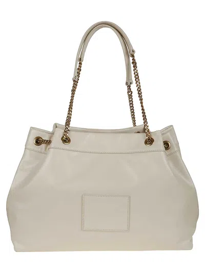 Marc Jacobs Leather Chain Sack Strap In Gris Claro