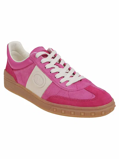 Valentino Velcro Sneakers In Cyclamen And Pink In Pink