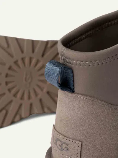 Ugg Mini Dipper Suede Ankle Boots Smoke Plume In Marrón Topo