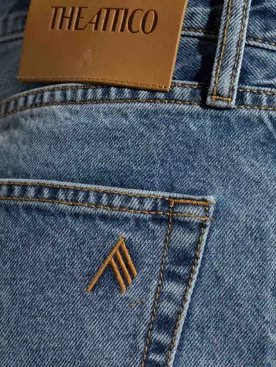 Attico Extra Long Denim Jeans For Tall Individuals In Blue