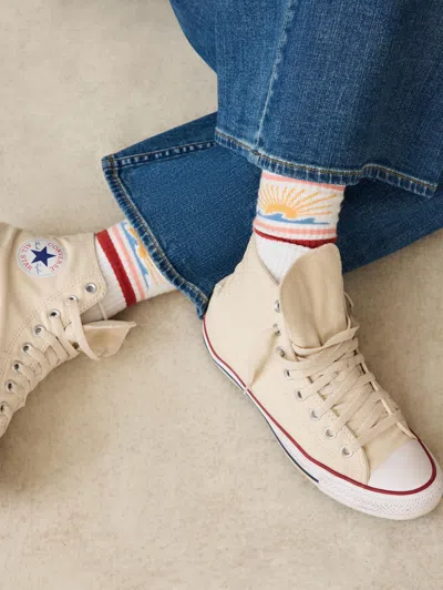 FAHERTY FAHERTY SUN AND WAVES SOCK 