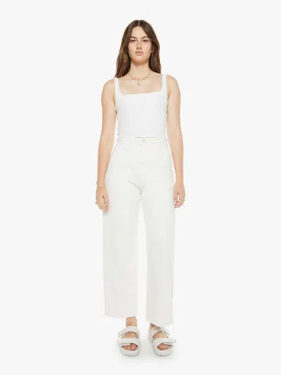Mother The Quartet Breaker Flood Cream Puffs Jacket In White