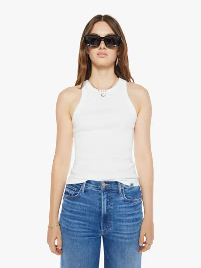 Mother The Chin Up Tank Top In White