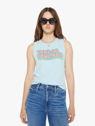 Mother The Strong And Silent Type Tank Top In Blue