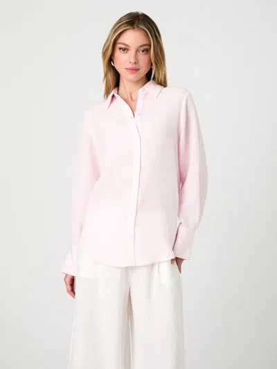French Connection Birdie Oversized Shirt In Pink