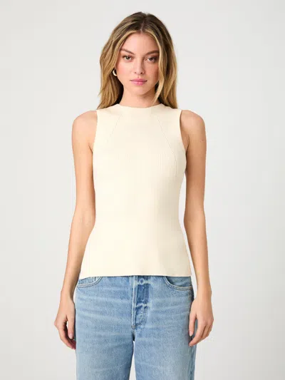 French Connection Mozza Sweater Tank In Cream