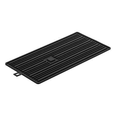 Yamazaki Home Roll-up Dish Drying Mat, Silicone, No Assembly In Black