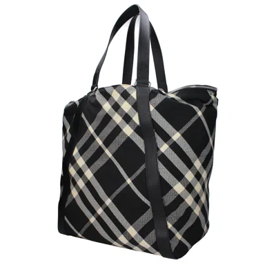 Burberry Shoulder Bags Women Fabric Black/beige
