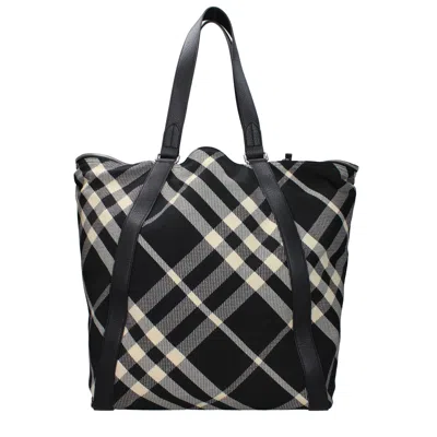 Burberry Shoulder Bags Women Fabric Black/beige