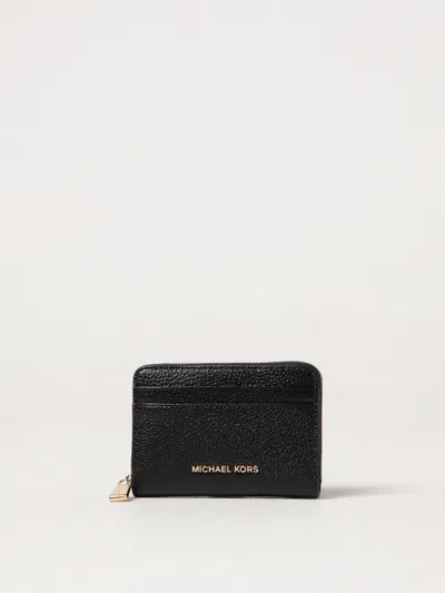 Michael Kors Jet Set Card Holder In Black