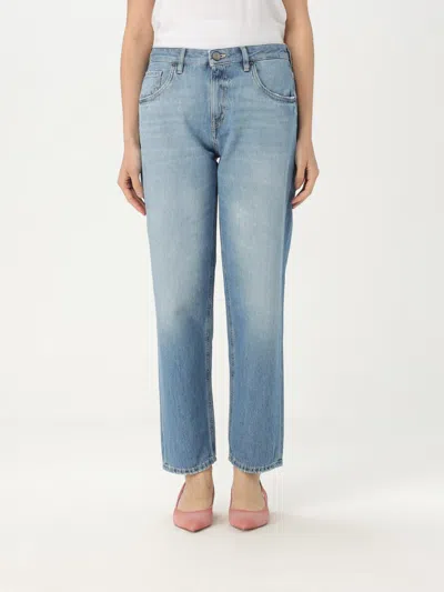 Pt01 Jeans  Woman Color Gnawed Blue