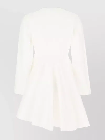 Alaïa Asym Belt Dress In Poplin