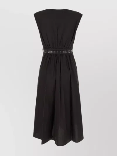 Michael Kors Stretch Organic Cotton Poplin Midi Dress