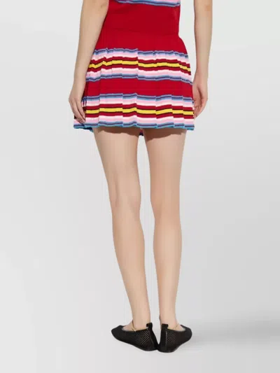 Casablanca Striped Mini Skirt In Multi