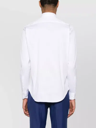 Emporio Armani Shirt Linen Collar Button-down In White