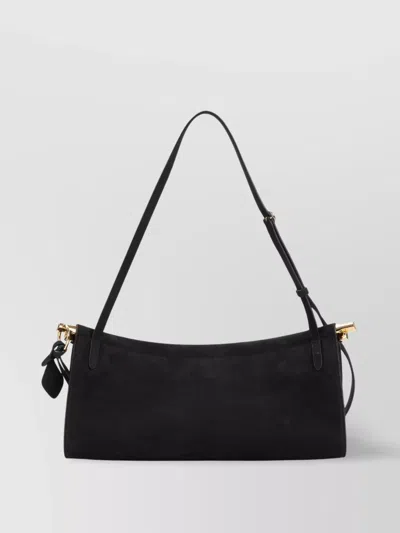 Alaïa Alaia Goatleather Shoulder Bag In Black