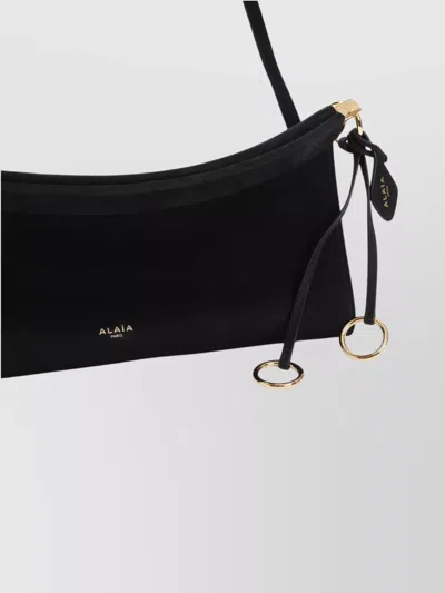 Alaïa Alaia Goatleather Shoulder Bag In Black