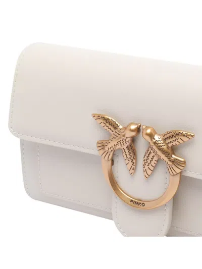 Pinko Bird Embellished Rectangular Wallet With Gold Hardware