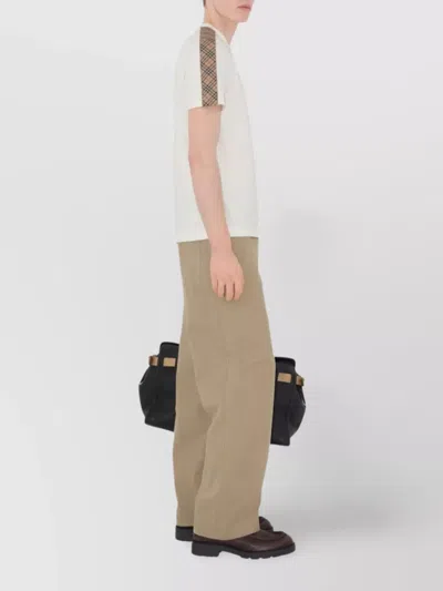 Burberry Checked Cotton-jersey T-shirt