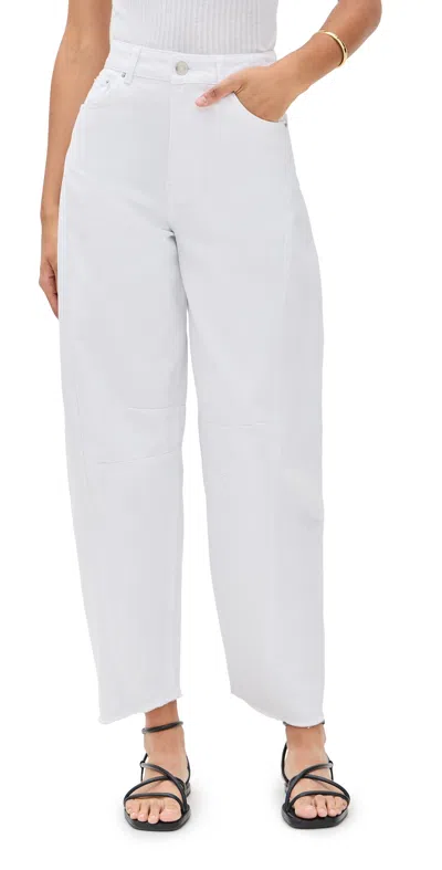 Aligne Tommy Barrel Leg Jeans White In White