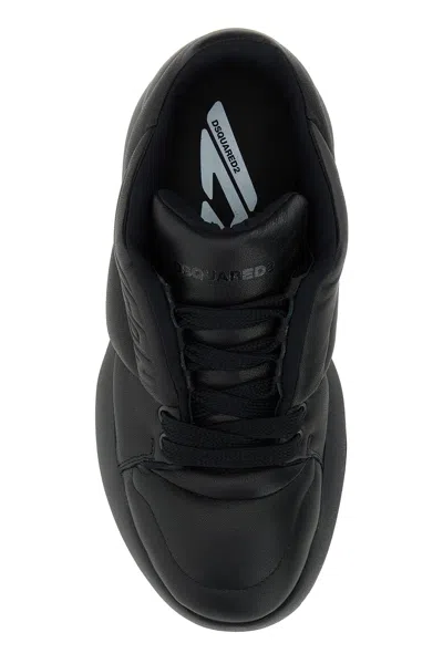 Dsquared2 Dsquared Black Leather Puffer Sneakers