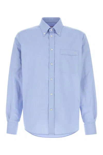 Valentino Regular Fit Pocket Shirt In Blue