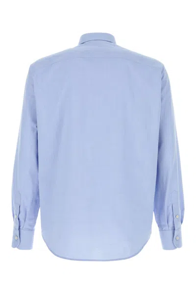 Valentino Regular Fit Pocket Shirt In Blue