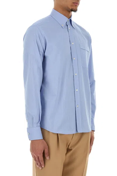Valentino Regular Fit Pocket Shirt In Blue