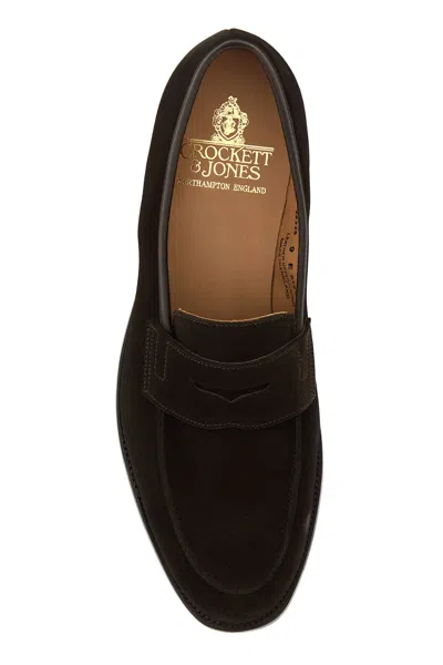 Crockett&jones Mocassini Grantham 2 In Pelle Scamosciata Marrone Uomo