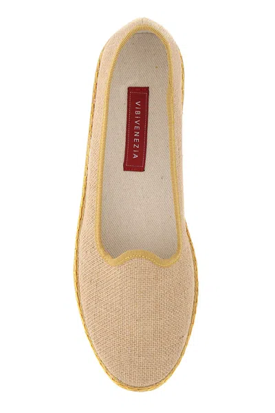 Vibi Venezia Jute Canvas Espadrille Ballerina Shoes