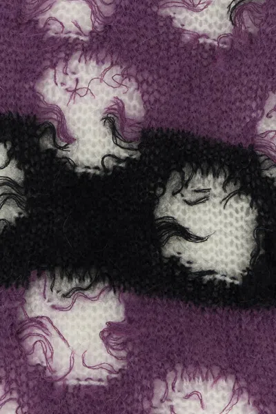 Namacheko Wool Blend Crew-neck Sweater With Intentional Rips