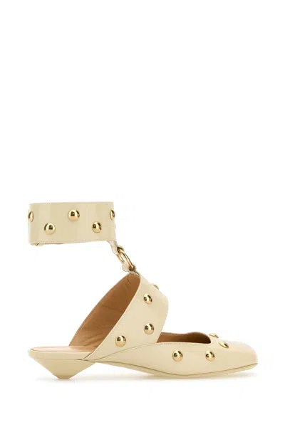 Chloé Jade Studded Leather Mules