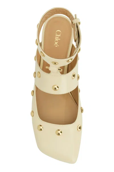 Chloé Jade Studded Leather Mules