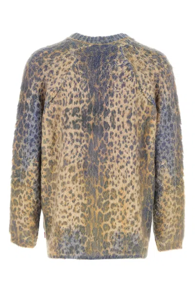 Diesel Men Printed Cotton Blend Cardigan