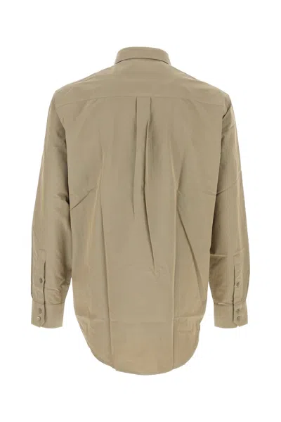 Burberry Poplin Shirt With Long Sleeves And Curved Hem