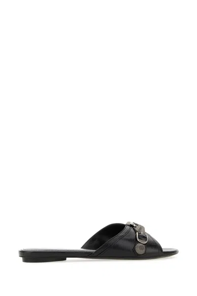 Balenciaga Open-toe Sandals With Decorative Buckle Detail